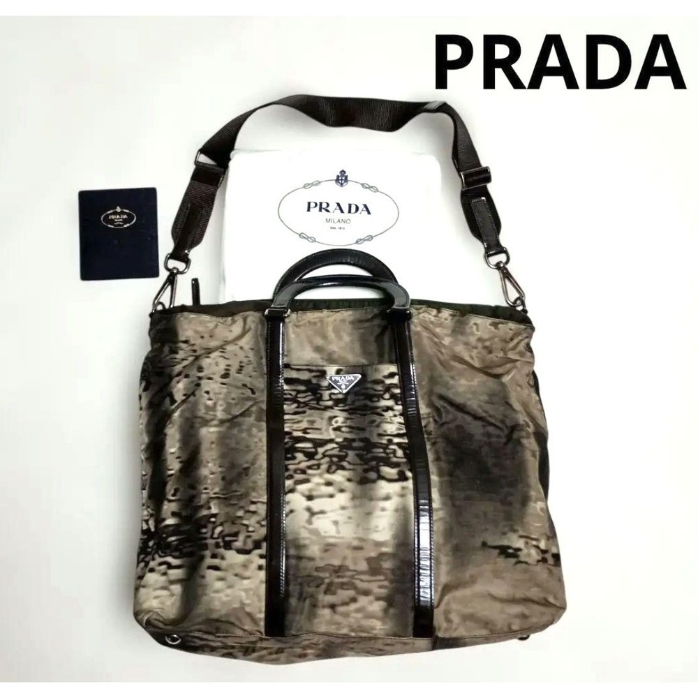 PRADA Shoulder Bag Handbag Camouflage